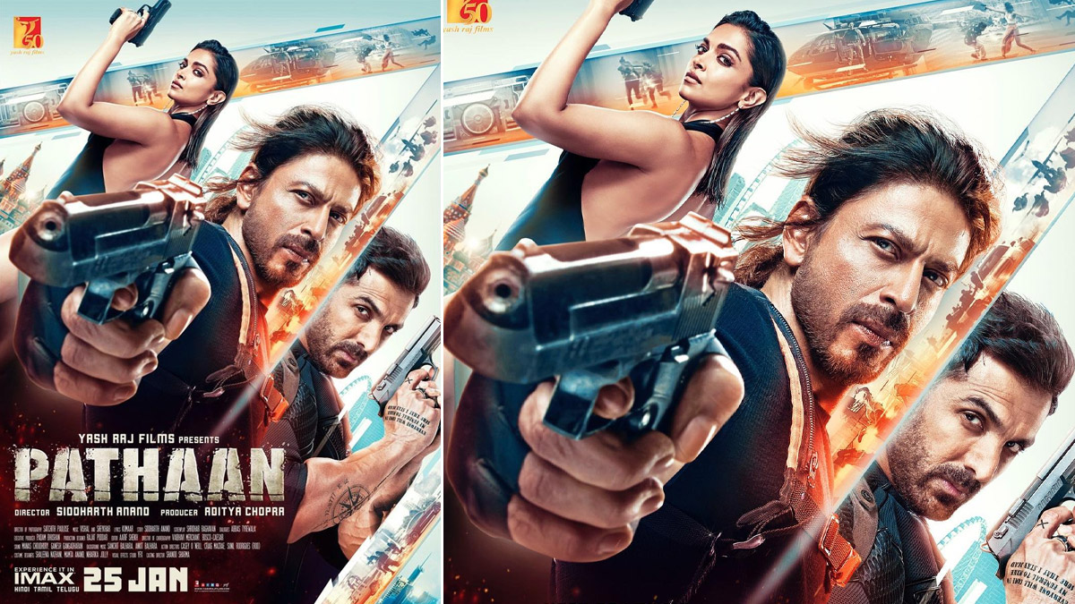 1200px x 675px - Pathaan: Shah Rukh Khan Says '55 Days to Pathaan' As He Shares Cool New  Poster Featuring Deepika Padukone and John Abraham | ðŸŽ¥ LatestLY