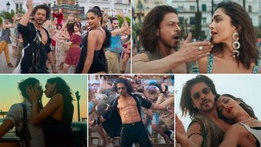 Pathaan Song Jhoome Jo Pathaan: No 'Saffron' This Time, Shah Rukh Khan-Deepika Padukone's New Track Oozes Abs, Swag and Sex Appeal! (Watch Video)