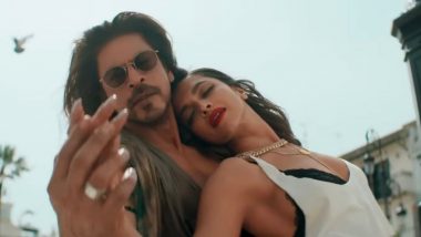 Pathaan Song Jhoome Jo Pathaan: Fans Call Shah Rukh Khan ‘Sex Bomb’; Praise Deepika Padukone’s Sizzling Chemistry With SRK in This Hot Track (Watch Video)