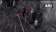 Punjab: Several Labourers Feared Trapped After Under-Construction Building's Roofing Falls in Mohali