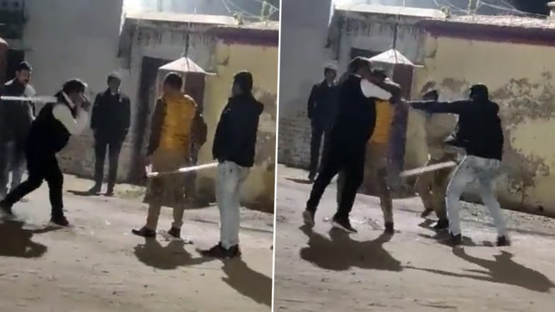 UP Shocker: Police Constable Beaten Brutally by Five of His Colleagues Outside Raebareli District Jail; Case Registered (Watch Video)