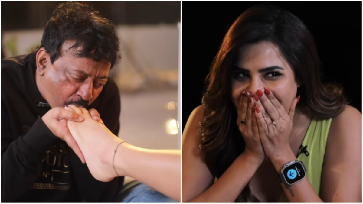 1200px x 675px - Video of Ram Gopal Varma Kissing and Licking Actress Ashu Reddy's Toes Goes  Viral on Social Media â€“ WATCH | ðŸŽ¥ LatestLY