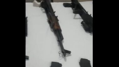 Punjab: Five Assault Rifles, 5 Pistols Recovered Near India-Pakistan Border in Ferozepur (Watch Video)