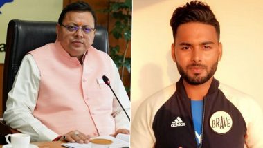 Rishabh Pant Car Accident: Uttarakhand CM Pushkar Singh Dhami Promises All Possible Support to Indian Cricketer Injured in Car Mishap