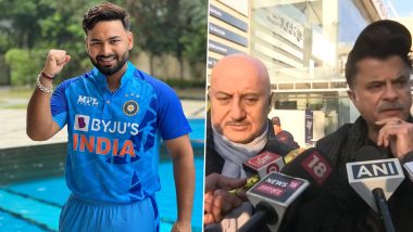 Rishabh Pant Accident: Anil Kapoor-Anupam Kher Arrive at Dehradun’s Max Hospital To Meet the Indian Cricketer, Share Update on His Health Condition