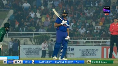 Rohit Sharma Comes Out To Bat With Injured Thumb During IND vs BAN 2nd ODI 2022