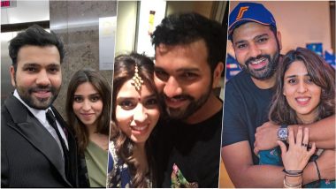 Rohit Sharma-Ritika Sajdeh Celebrate 7th Wedding Anniversary, Indian Cricketer Shares Bunch of Photos of Happy Couple on Instagram