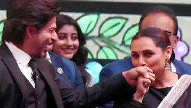 At KIFF 2022, Rani Mukerji Plants a Kiss on Shah Rukh Khan's Hand (View Pics)