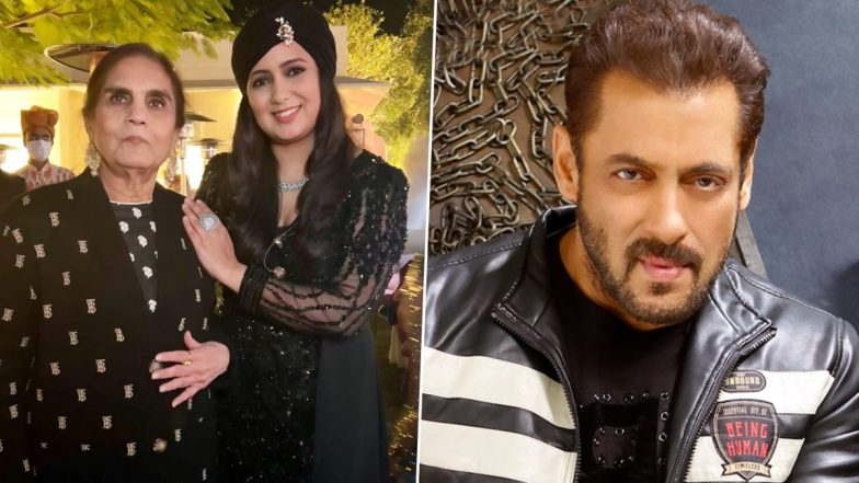 Salman Khan's Mother Salma Khan Turns 80; Helen, Arpita Khan and Others Attend the Birthday Bash (View Pics)