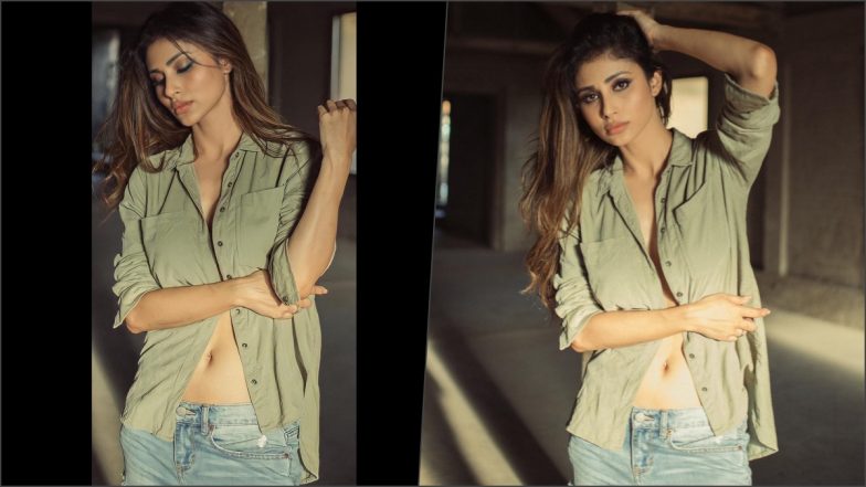 Sexy Mouni Roy’s Hot Navel in Unbuttoned Shirt Photo Is Back to Set Your Screen on FIRE!