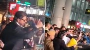 &lsquo;Shah Rukh, Shah Rukh&rsquo; Shout Hundreds of Fans As SRK Attends Kolkata International Film Festival 2022, Watch Viral Video