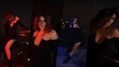 Shama Sikander Sexy ‘Besharam Rang’ Song Video in Cleavage-Revealing Black Dress Raises Temperature (Watch Instagram Reel)