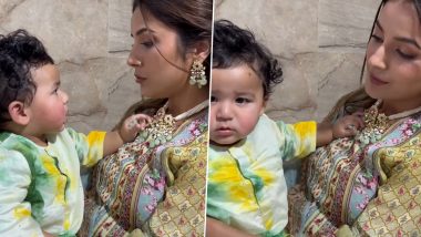 Shehnaaz Gill Plays With Bharti Singh's Son Gola, Showers the Little One With 'Pappiyan' (Watch Video)