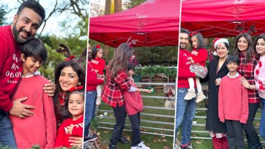Christmas 2022: Shilpa Shetty Kundra Chills With Fam and Sister Shamita Shetty in London (Watch Video)