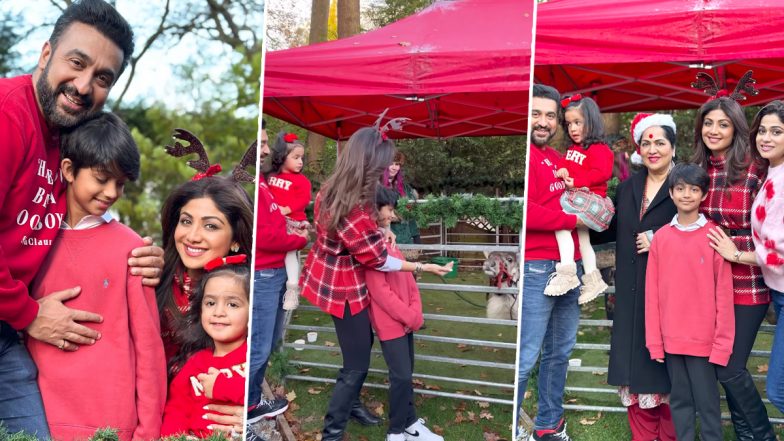 Christmas 2022: Shilpa Shetty Kundra Chills With Fam and Sister Shamita Shetty in London (Watch Video)