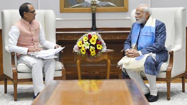 Madhya Pradesh CM Shivraj Singh Chouhan Meets PM Narendra Modi in Delhi, Discuss Several Issues on Public Welfare and Upcoming Events