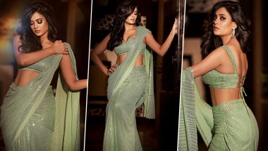 Shweta Tiwari Oozes Glam in a Mint Green Saree and Matching Blouse; View TV Actress’ Sexy Pictures