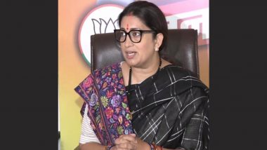 India Is World’s Third Largest Ecosystem for Startups With Youth Playing Key Role, Says Union Minister Smriti Irani (Watch Video)