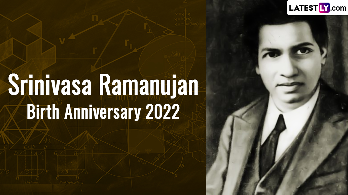 Srinivasa Ramanujan Birth Anniversary 2022 Quotes and HD Images ...