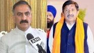 Sukhwinder Singh Sukhu To Take Oath As Himachal Pradesh Chief Minister, Mukesh Agnihotri As Deputy CM Today