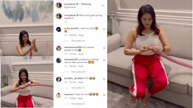 Sunny Leone Blows Balloon in Video, Fans React With ‘I Hate My Mind’ Comments on Ex-Pornstar’s Instagram Post!