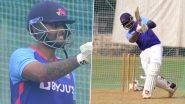 Suryakumar Yadav Hits the Nets, Starts Training Ahead of India vs Sri Lanka T20I Series in January 2023 (Watch Video)