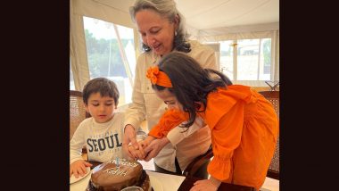 Kareena Kapoor Khan Shares Pics of Taimur and Inaaya Slicing ‘Badi Ammi’ Sharmila Tagore’s Birthday Cake