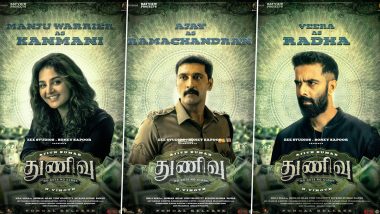 Thunivu: From Manju Warrier to Mohana Sundaram, Character Posters from Ajith Kumar's Film Out (View Pics)