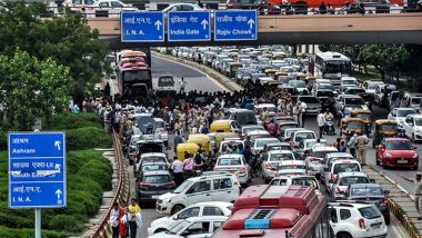 Delhi Traffic Alert: Vehicular Movement Likely to Be Affected Near Janpath Owing to BJP Protest Near Sonia Gandhi's Residence