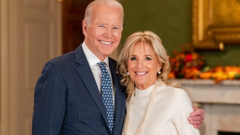 Mahavir Jayanti 2023 Wishes: US President Joe Biden, First Lady Jill Biden Extend Greeting on Birth Anniversary of Lord Mahavir, Say 'We Strive to Live With Peace, Truth, and Harmony'