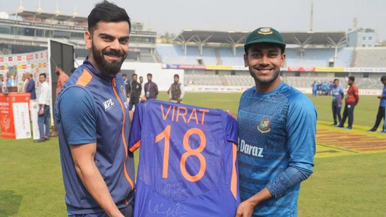 Mehidy Hasan Miraz, Bangladesh Cricketer, Frames Jersey Gifted By Virat Kohli At Home (See Pic)