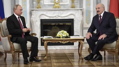 Russian President Vladimir Putin Meets Belarus President Alexander Lukashenko in Minsk, Eyeing Next Steps in Ukraine War