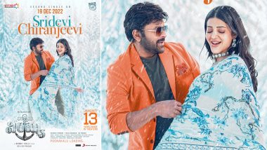 Waltair Veerayya Song Sridevi Chiranjeevi: Second Single From Chiranjeevi, Shruti Haasan’s Film To Be Out on December 19 (View Poster)