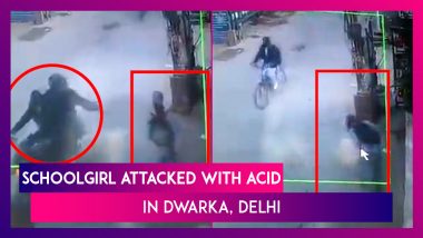 Delhi Shocker: Schoolgirl Attacked With Acid By Two Bike Riders In Dwarka, One Detained; Act Caught On Camera