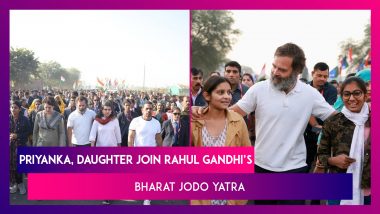 Priyanka Gandhi Vadra, Daughter And Several Women Join Rahul Gandhi’s Bharat Jodo Yatra In Rajasthan