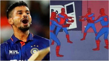 Shreyas Iyer Uses Spider-Man Meme to Wish Jasprit Bumrah, Ravindra Jadeja and Karun Nair As he Shares Birthday With Them, See Post