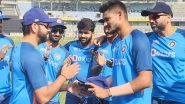 Kuldeep Sen Makes ODI Debut for India, Rohit Sharma Hands Cap to Young Pacer At the Start of IND vs BAN 1st ODI 2022