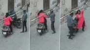 UP Shocker: Two Stop Woman on Road, Flee with Gold Chain in Kanpur; Chain-Snatching Incident Caught on CCTV (Watch Video)