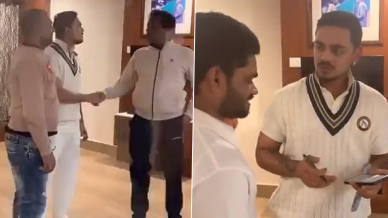 Ishan Kishan Refuses to Give Autograph Above MS Dhoni’s Sign, Tells Fan ‘Haven’t Reached That Level Yet’; Video Goes Viral