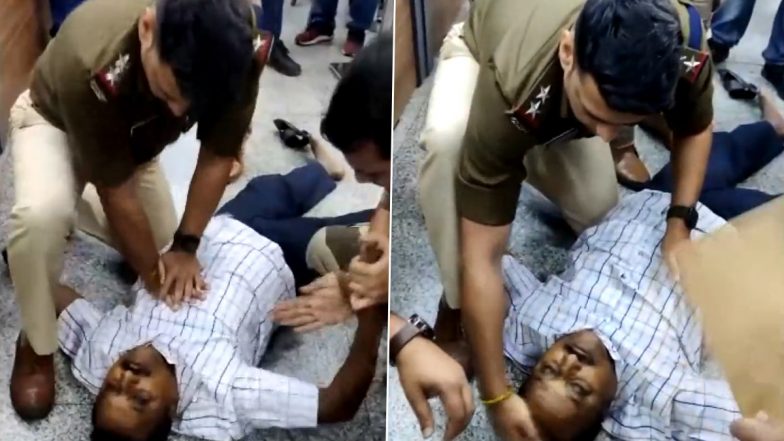 CISF Personnel Performs CPR on Passenger at Ahmedabad Airport, Saves His Life (Watch Video)