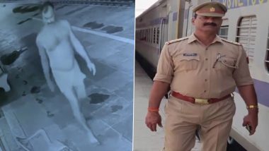 Uttar Pradesh: Station Officer Caught Roaming on Railway Platform in Underwear, Probe Ordered (Watch Video)