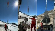 Drink on Hilltop? People Living in Mountain Hut Airlift Beer Kegs By Chopper in Italy; Netizens Call It Amazing (Watch Viral Video)