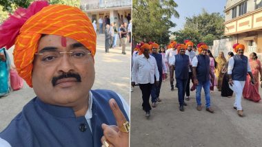 Gujarat Assembly Elections 2022: Amreli BJP VP Suresh Pansuriya’s 60-Member Joint Family Reaches Polling Station in Procession