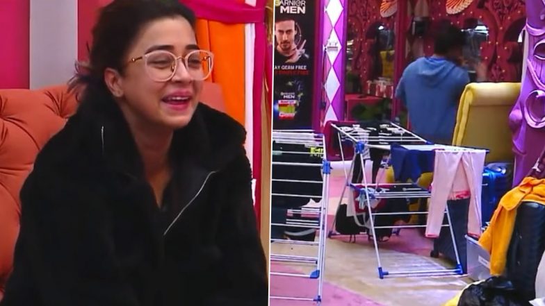 Bigg Boss 16: Shalin Bhanot’s Cute Fall Makes Tina Datta Burst Into Uncontrollable Laughter; Fondly Calls Him ‘Cartoon’ (Watch Video)