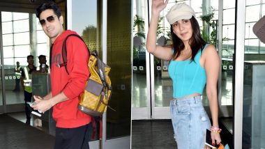 Sidharth Malhotra, Kiara Advani Spotted At Mumbai Airport; Are the Rumoured Lovebirds Flying Together For Their New Year's Vacay? (Watch Video)