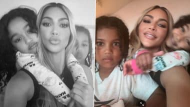 Kim Kardashian Shares Adorable Black and White Pictures With Her Kids (View Pics)