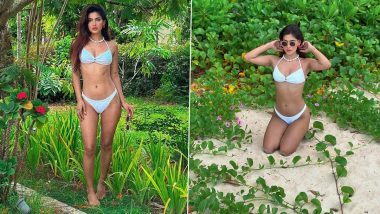Karishma Sharma Gives Off Jungle Queen Vibes in Her Powder Blue Bikini (View Pics)