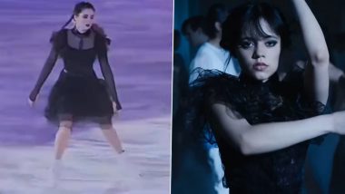 Olympian Kamila Valieva Recreates Jenna Ortega's Iconic Dance From 'Wednesday' During the Russian Figure Skating Championship (Watch Video)