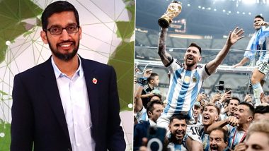 FIFA World Cup 2022 Final: Google Search Records Highest Ever Traffic in 25 Years, CEO Sundar Pichai Says ‘It Was Like Entire World Was Searching About One Thing’ (Check Tweet)