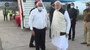 Heeraben Modi Last Rites: PM Narendra Modi Arrives in Ahmedabad To Give Adieu to His Mother (Watch Video)